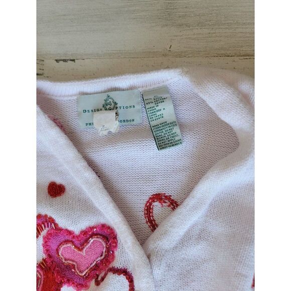 Design options Philip Jane Gordon Valentine's heart cardigan red white‎ - Picture 5 of 14